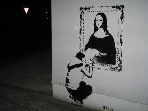 мона ліза графіті