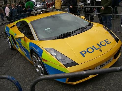 Lamborghini gallardo police car